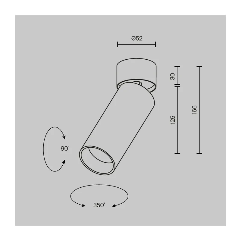 Потолочный светильник Фокус / FOCUS LED 12 Вт 2700 К 50° Maytoni C055CL-L12W2.7K-W-PT 9
