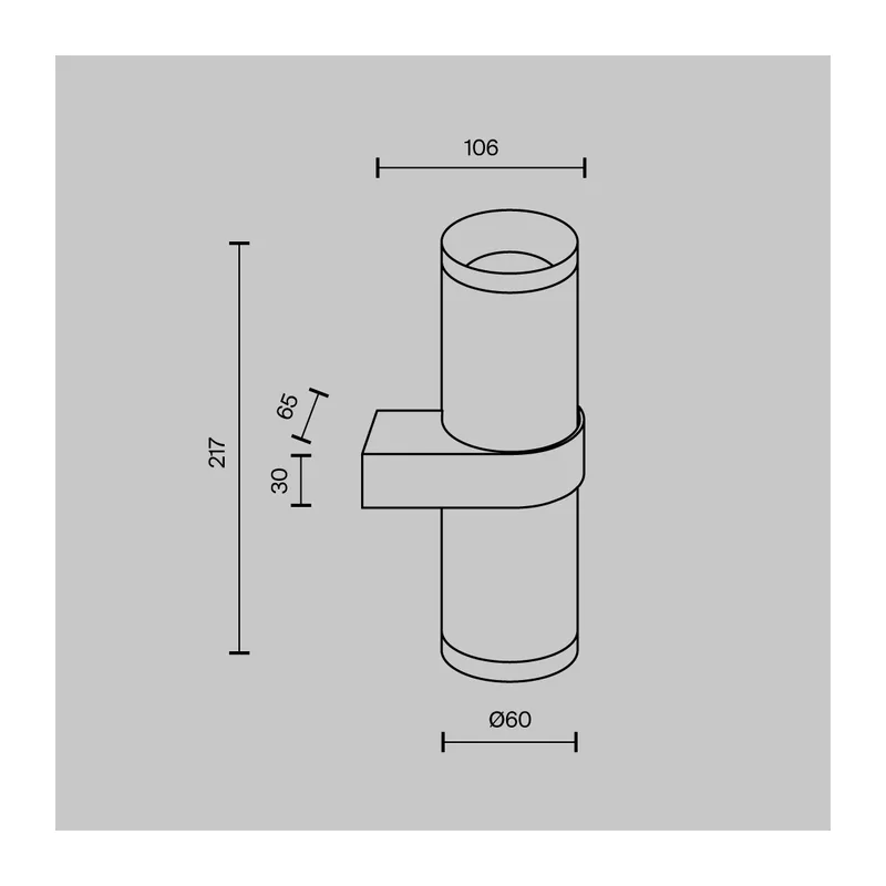 Настенный светильник (бра) Фокус Дизайн / Focus Design GU10х2 Maytoni C069WL-02B 8