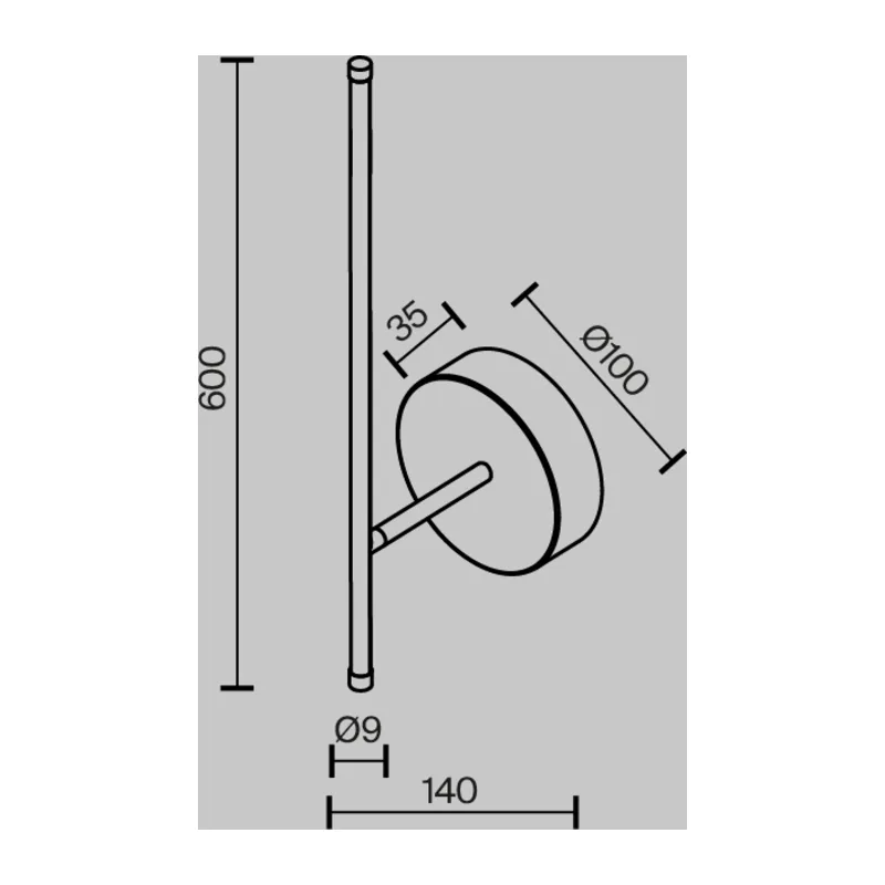 Настенный светильник (бра) Элегантный / Elegant 2700К 6Вт Maytoni C085WL-L7BS2.7K 3