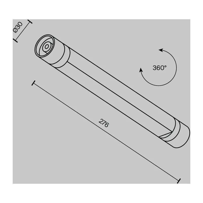 Светильник Базис / Basis для системы освещения Shelf 3000К 6Вт 100° Maytoni C147CL-L300-6W3K-B 10