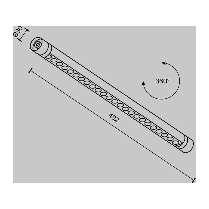 Светильник Точки / Points для системы освещения Shelf 3000К 12Вт 24° Maytoni C149CL-L500-12W3K-B 9