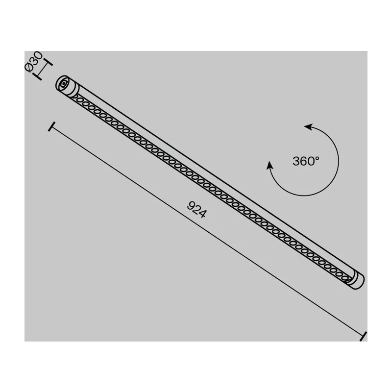 Светильник Точки / Points для системы освещения Shelf 3000К 24Вт 24° Maytoni C149CL-L900-24W3K-B 8