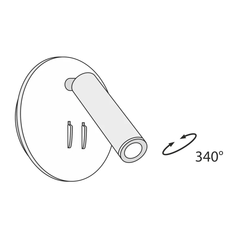 Настенный светильник (бра) Иос 176 / Ios 176 3000К 9Вт Maytoni C176-WL-01-6W-B 4