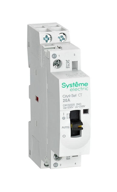 City9 Set Контактор 2P 2НО 20A AC 230В-230В 2