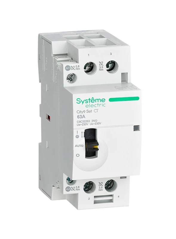 City9 Set Контактор 2P 2НО 63A AC 230В-230В 2