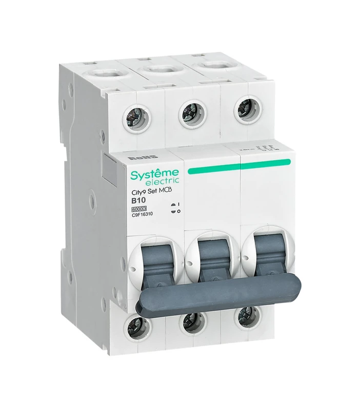 City9 Set Автоматический выключатель (АВ) B 10А 3P 6kA 400В 2