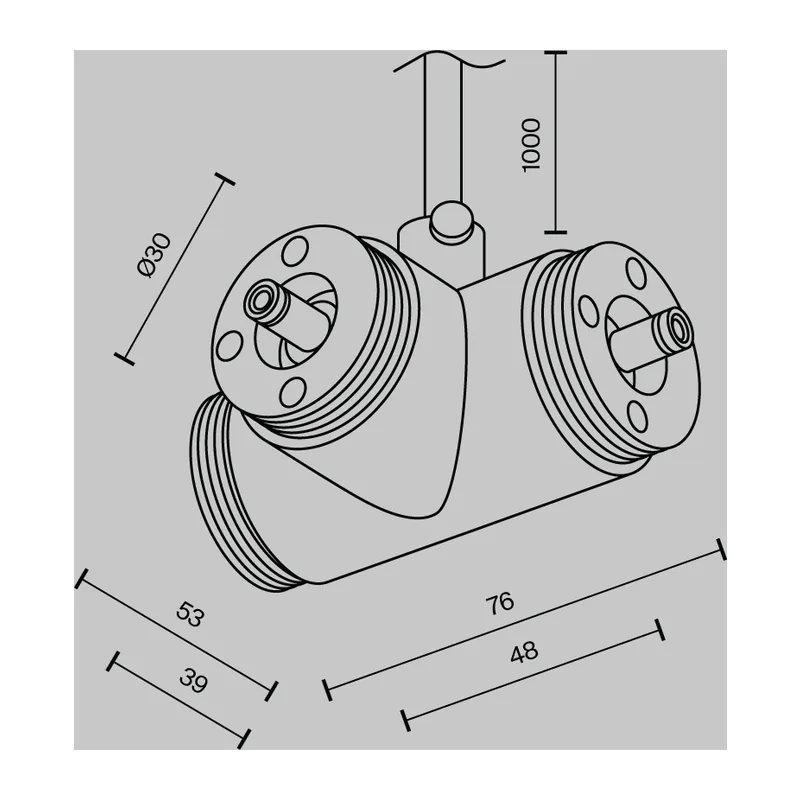 T-образный плоский коннектор для системы Shelf с вводом питания Maytoni CA015TC-P-B 5