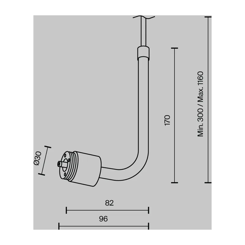Заглушка для подвесного монтажа системы Shelf с вводом питания Maytoni CA024PL-P-B 4