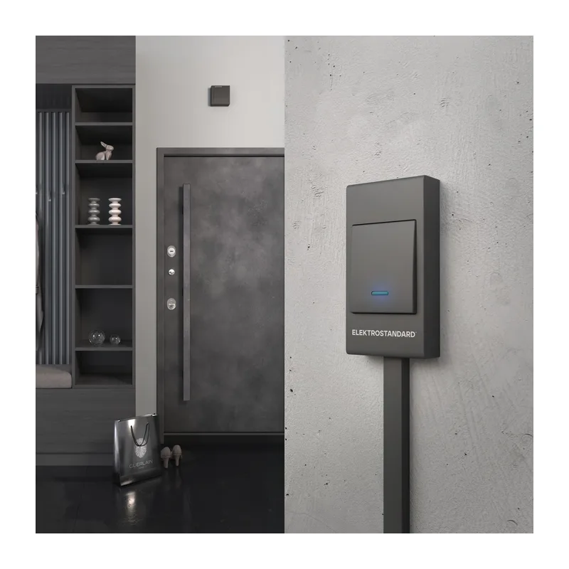 Звонок электромеханический 1M IP44 DBQ26M WM черный Elektrostandard 2