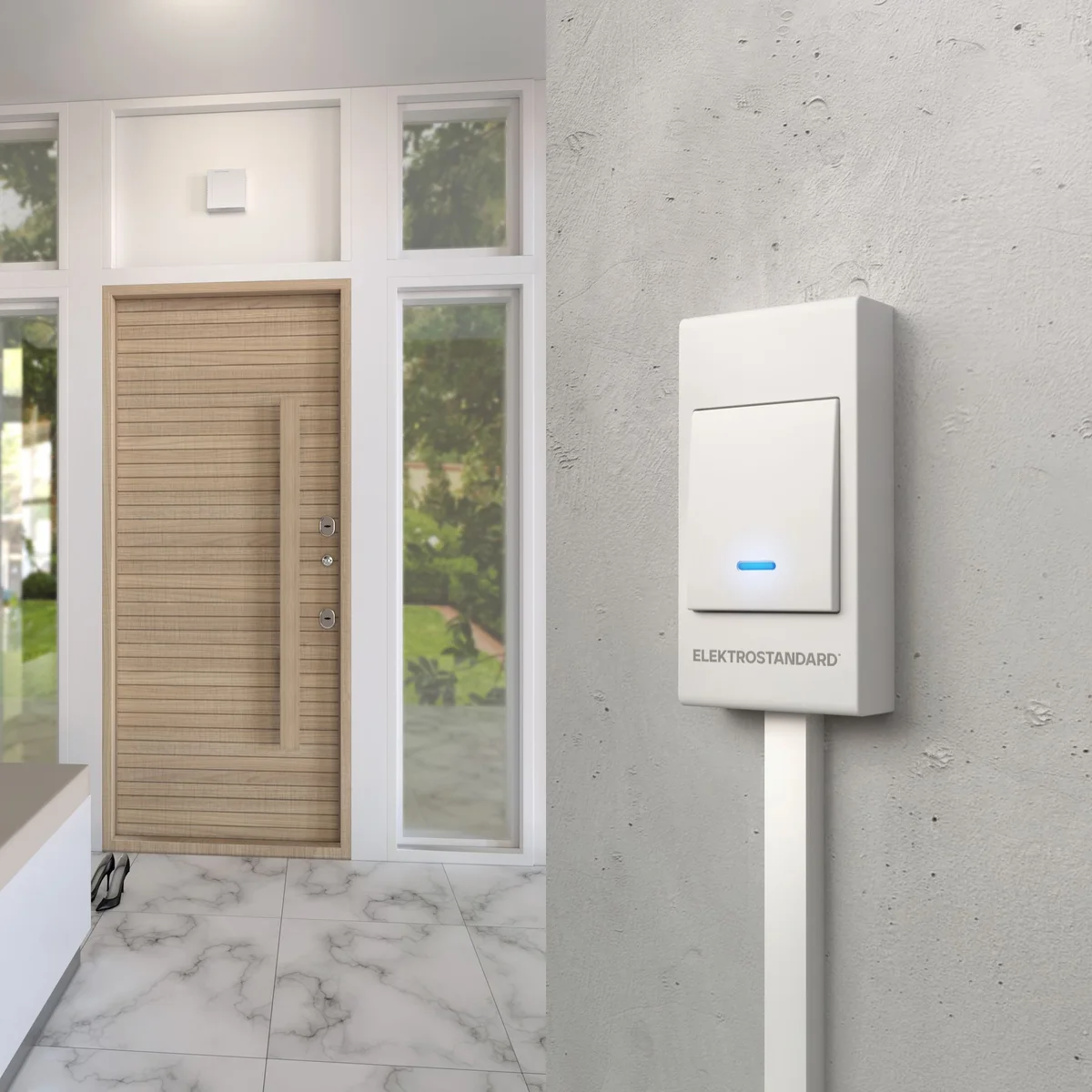 Звонок электромеханический 1M IP44 DBQ26M WM белый Elektrostandard 2