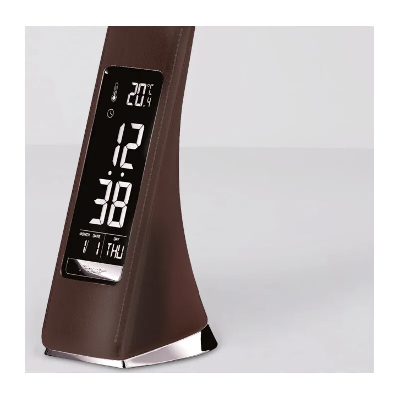 Светодиодная настольная лампа 3000K-6400K 6Вт+LCD 2Вт DE510 BR коричневый LED 3000-6400K 6W+LCD 2W Ambrella Light 5