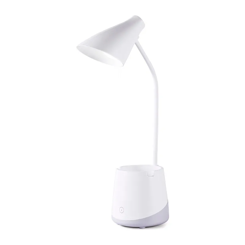 Настольная светодиодная лампа с аккумулятороной батареей 3000K-6000K 5Вт DE563 WH белый LED 3000-6000K 5W Ambrella Light 5