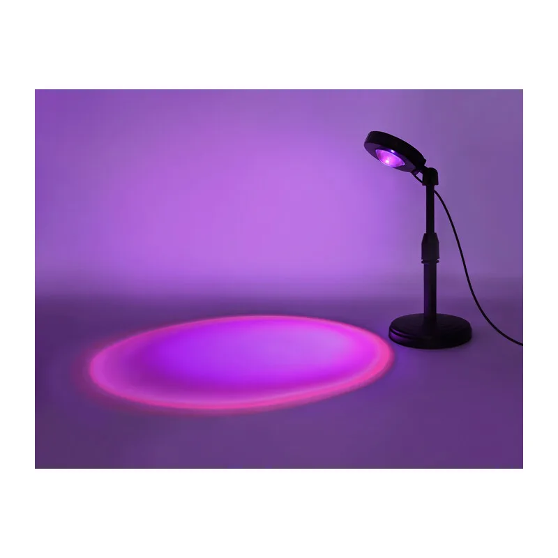 Атмосферная светодиодная настольная лампа с пультом 3W RGB 3Вт DE8385 BK черный LED RGB 3W (ПДУ RGB) Ambrella Light 7