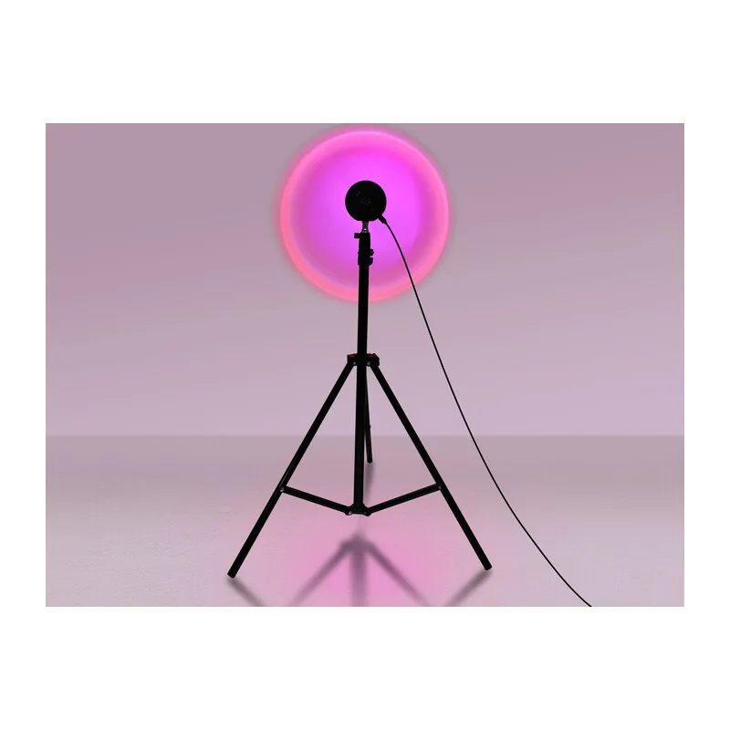 Атмосферная светодиодная настольная лампа с пультом 3W RGB 3Вт DE8387 BK черный LED RGB 3W (ПДУ RGB) Ambrella Light 10