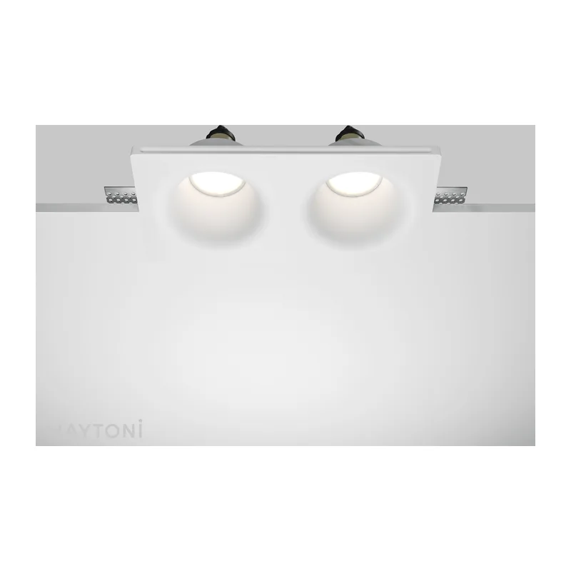 Встраиваемый светильник Гипс Модерн / Gyps Modern 2*GU10 10 Вт Maytoni DL002-DW-02-W 4