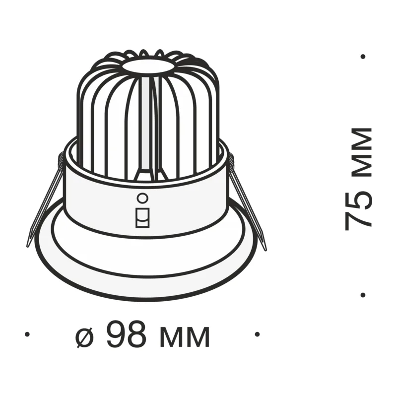 Встраиваемый светильник DL031-2-L8W - 9 Вт LED Voltega 4