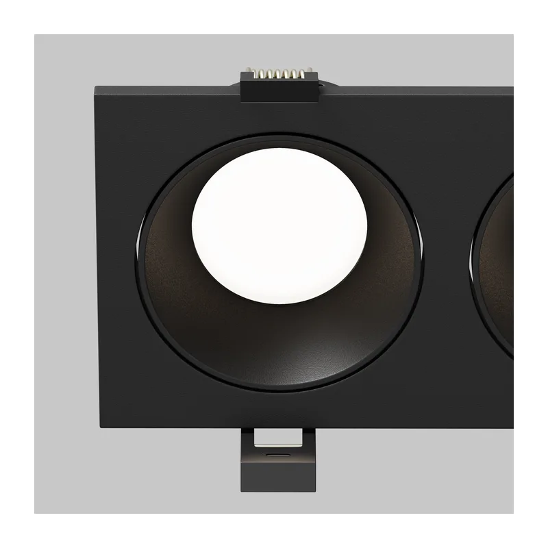 Встраиваемый светильник Зум / Zoom 2*GU10 10 Вт IP 44 Maytoni DL033-2-02B-1(N) 2