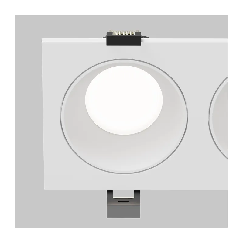 Встраиваемый светильник Зум / Zoom 2*GU10 10 Вт IP 44 Maytoni DL033-2-02W-1(N) 2