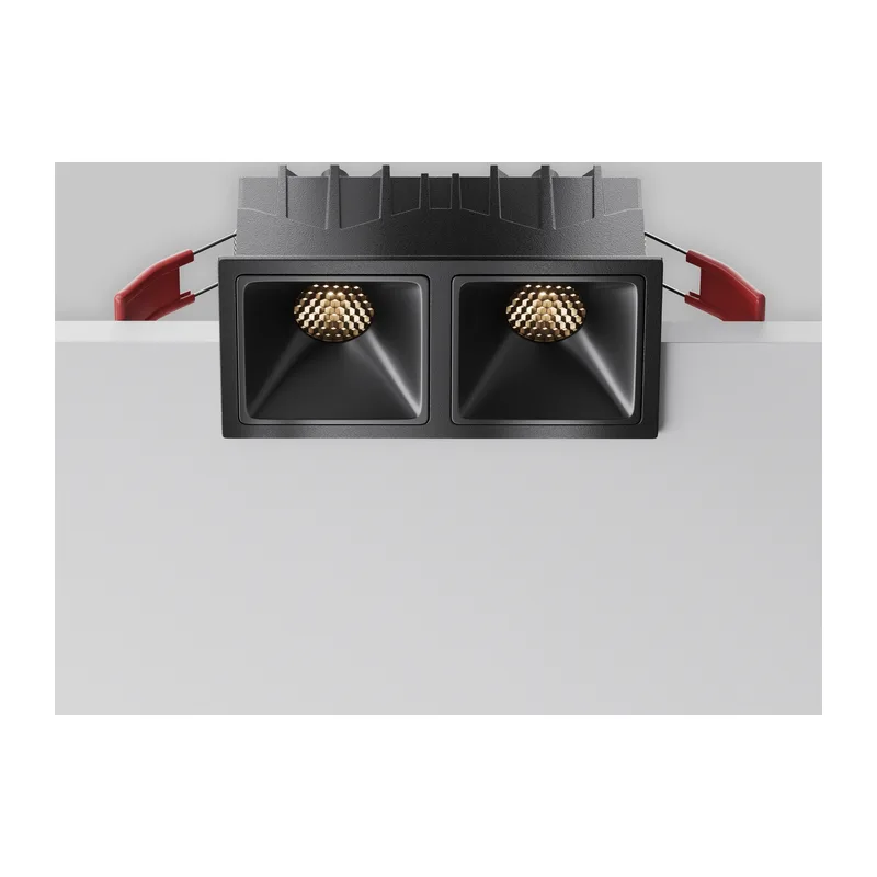Встраиваемый светильник Альфа / Alfa LED 20 Вт 3000 К 50° Maytoni DL043-02-10W3K-SQ-B-1 3