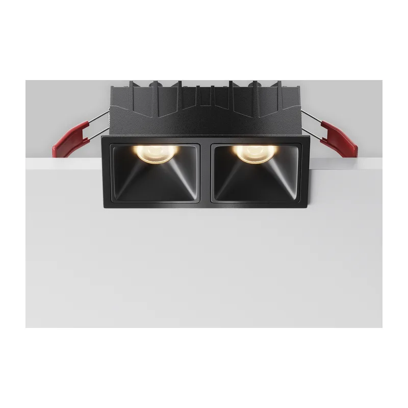 Встраиваемый светильник Альфа / Alfa LED 20 Вт 3000 К 50° Maytoni DL043-02-10W3K-SQ-B-1 8