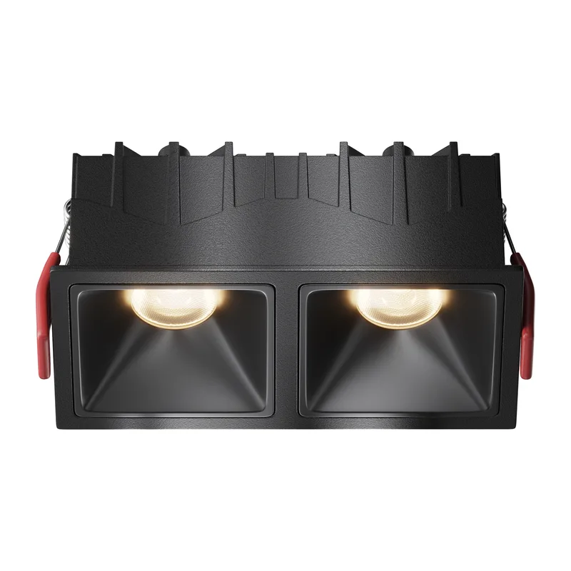 Встраиваемый светильник Альфа / Alfa LED 20 Вт 3000 К 50° Maytoni DL043-02-10W3K-SQ-B-1
