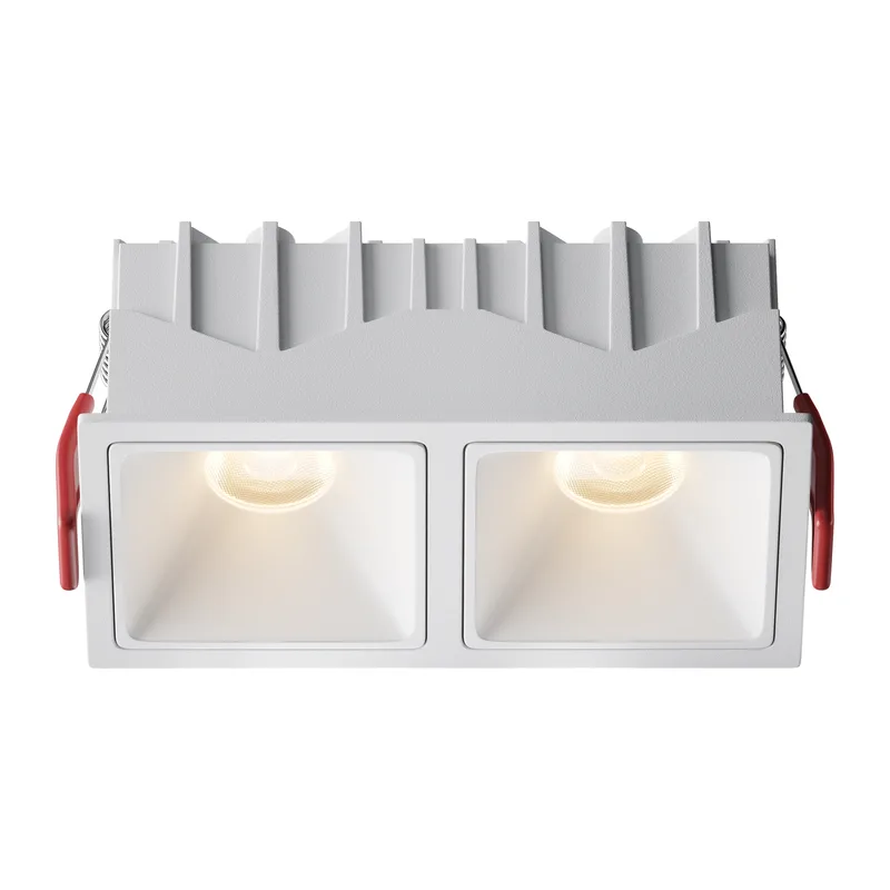 Встраиваемый светильник Альфа / Alfa LED 20 Вт 3000 К 50° Maytoni DL043-02-10W3K-SQ-W-1