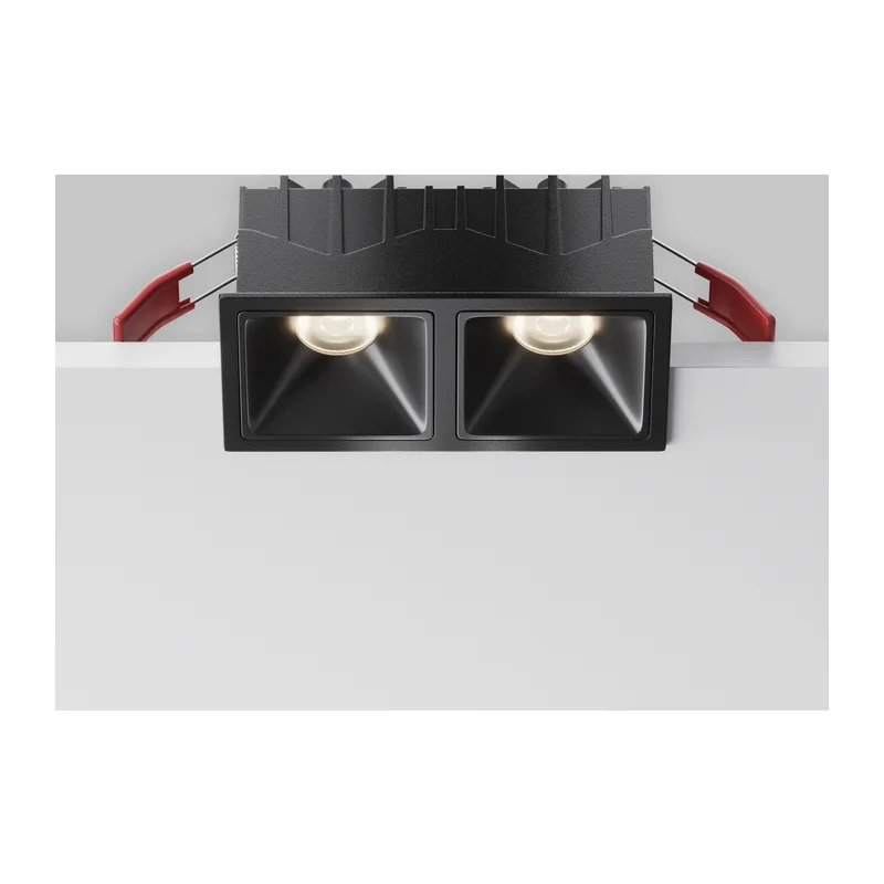 Встраиваемый светильник Альфа / Alfa LED 20 Вт 4000 К 50° Maytoni DL043-02-10W4K-SQ-B-1 8