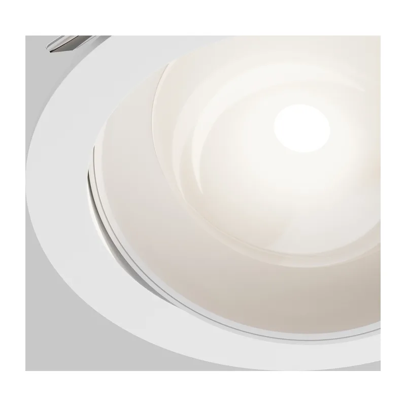 Встраиваемый светильник Линза / Lens 12 Вт 3000 К 70° IP 44 Maytoni DL105-12W3K-W 10