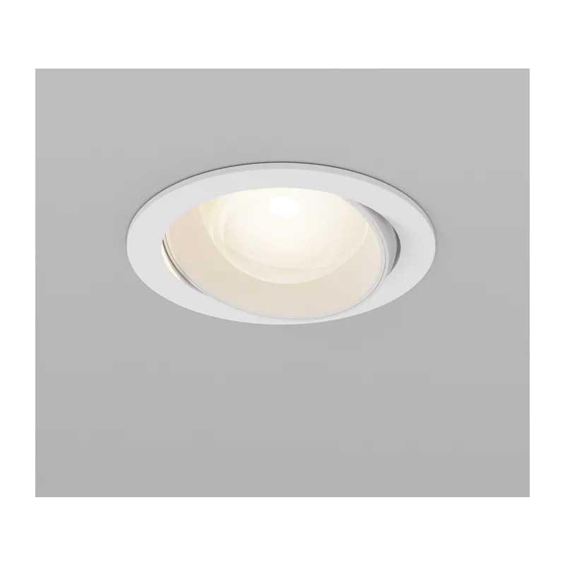 Встраиваемый светильник Линза / Lens 12 Вт 3000 К 70° IP 44 Maytoni DL105-12W3K-W 9