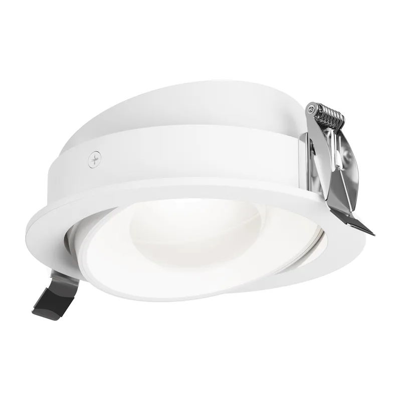Встраиваемый светильник Линза / Lens 12 Вт 4000 К 70° IP 44 Maytoni DL105-12W4K-W