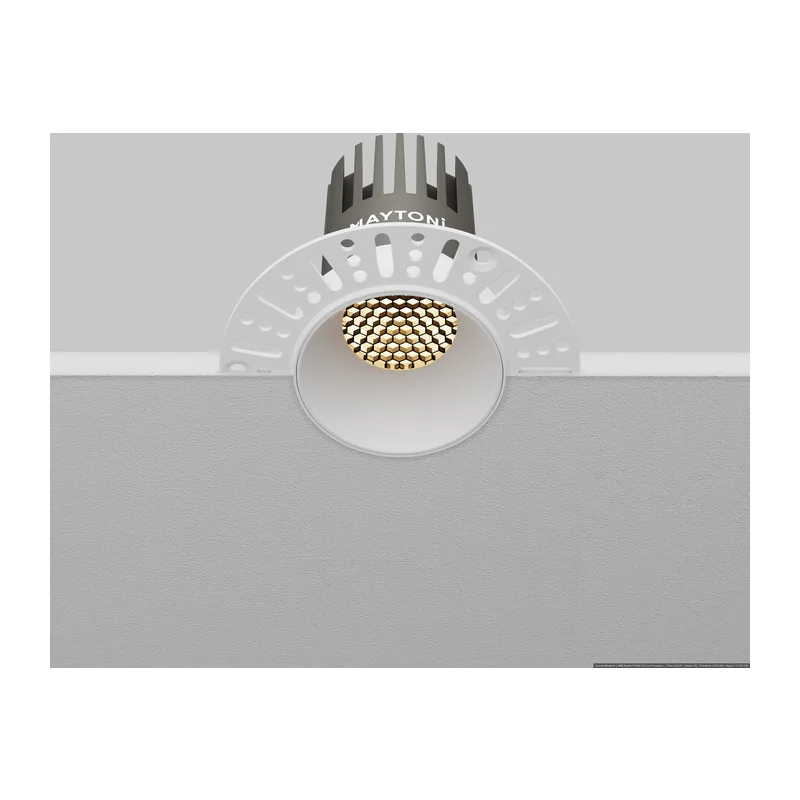 Встраиваемый светильник Омут / Dip 10 Вт 3000 К 50° Maytoni DL119-10W-3K-TRS-W 5