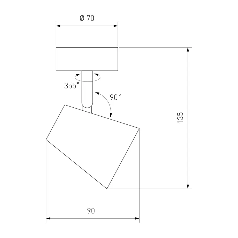 Настенно-потолочный светодиодный светильник DLR025 5W 4200K белый матовый Elektrostandard 3