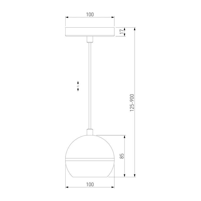 Подвесной светодиодный светильник DLS023 9W 4200K черный Elektrostandard 6
