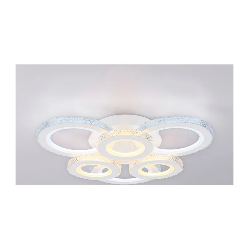Потолочный светодиодный светильник с пультом 3000K-6400K 63Вт FA8872/3+3 WH белый 3000K-6400K 63W 550*510*125 (ПДУ ИК) Ambrella Light 9