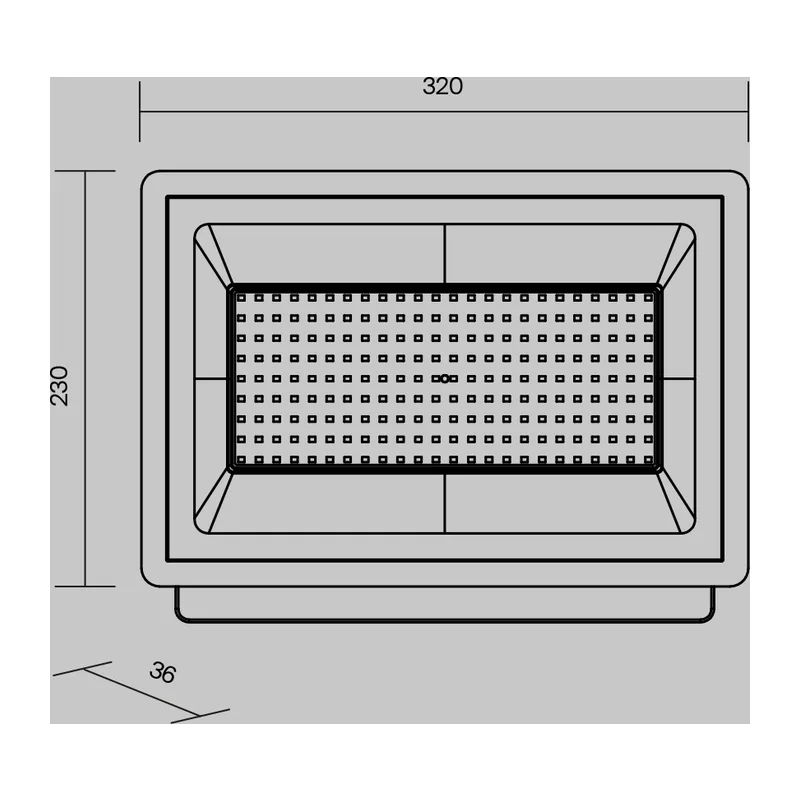 Прожектор Поток / Flood 6500К 150Вт IP 65 Maytoni FL001-L150B6K 7