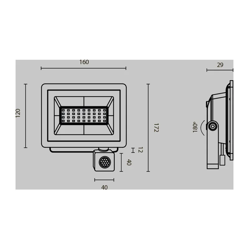 Прожектор Поток / Flood 6500К 30Вт IP 65 Maytoni FL001-L30B6KSR 3