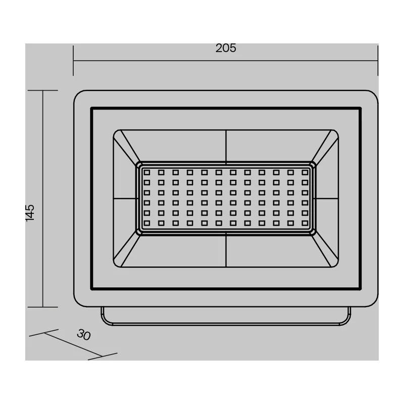 Прожектор Поток / Flood 4000К 50Вт IP 65 Maytoni FL001-L50B4K 8