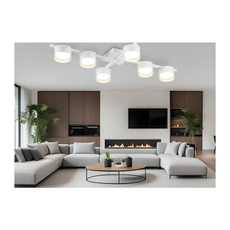 Потолочный светильник GX53*6 FL51662/6 WH/CL белый/прозрачный GX53/6 747*400*105 Ambrella Light 5