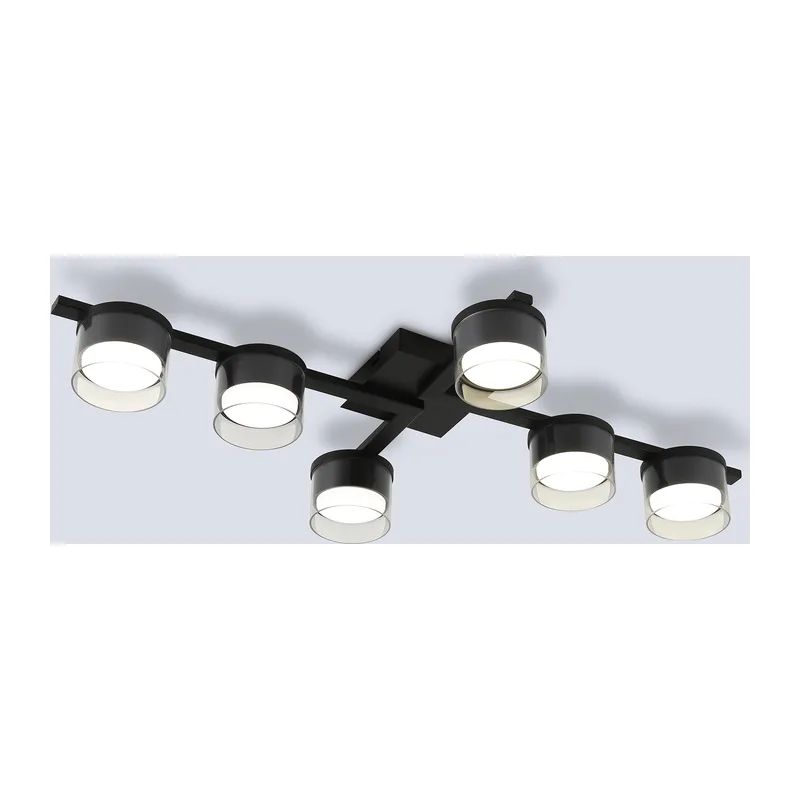 Потолочный светильник GX53*6 FL51670/6 BK/CL черный/прозрачный GX536/6 747*400*105 Ambrella Light 3