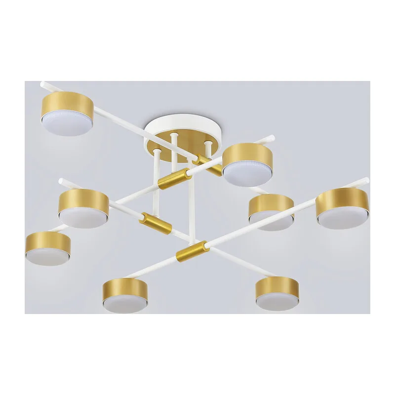 Потолочный светильник GX53*8 FL51751/8 WH/GD белый/золото GX53/8 max 12W 720*720*245 Ambrella Light 8