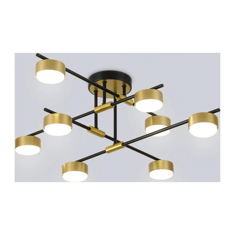 Потолочный светильник GX53*8 FL51752/8 BK/GD черный/золото GX53/8 max 12W 720*720*245 Ambrella Light 6
