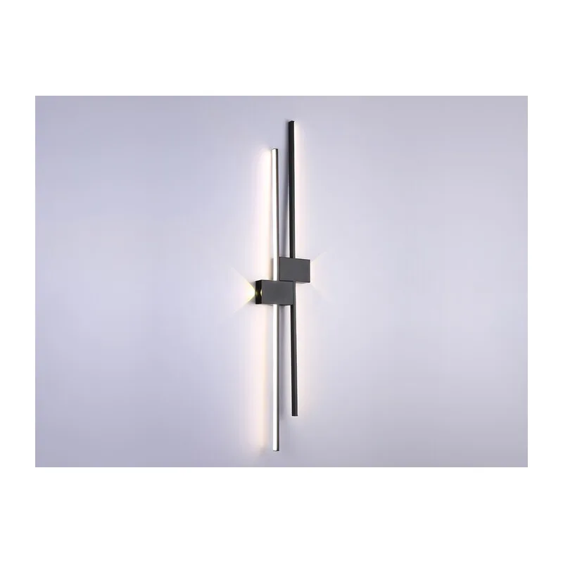 Настенный светодиодный светильник 4200K 27Вт FL5218 SBK черный песок LED 4200K 27W 1209*180*50 Ambrella Light 7
