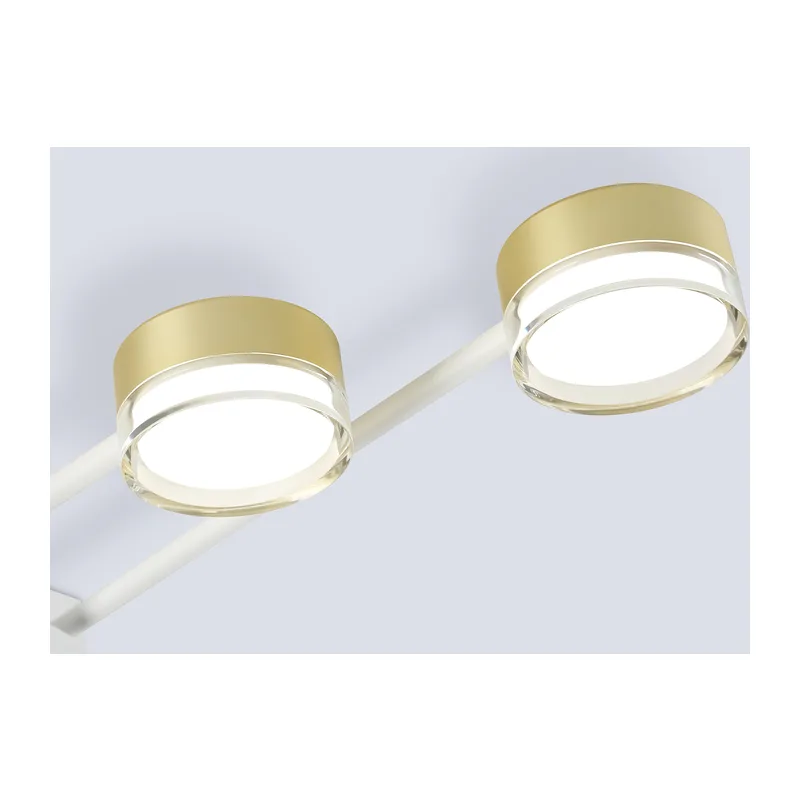 Потолочный светильник GX53*8 FL71506/8 WH/GD белый/золото GX53/8 830*830*62 Ambrella Light 2