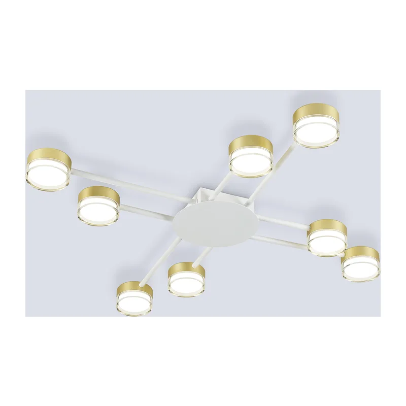 Потолочный светильник GX53*8 FL71506/8 WH/GD белый/золото GX53/8 830*830*62 Ambrella Light 3
