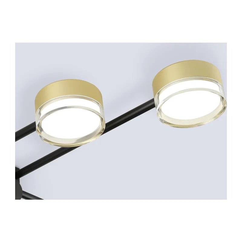 Потолочный светильник GX53*8 FL71507/8 BK/GD черный/золото GX53/8 830*830*62 Ambrella Light 2