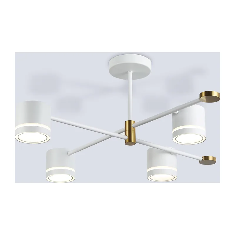 Потолочный светильник GX53*4 FL71527/4 WH/GD белый/золото GX53/4 700*700*290 Ambrella Light 3