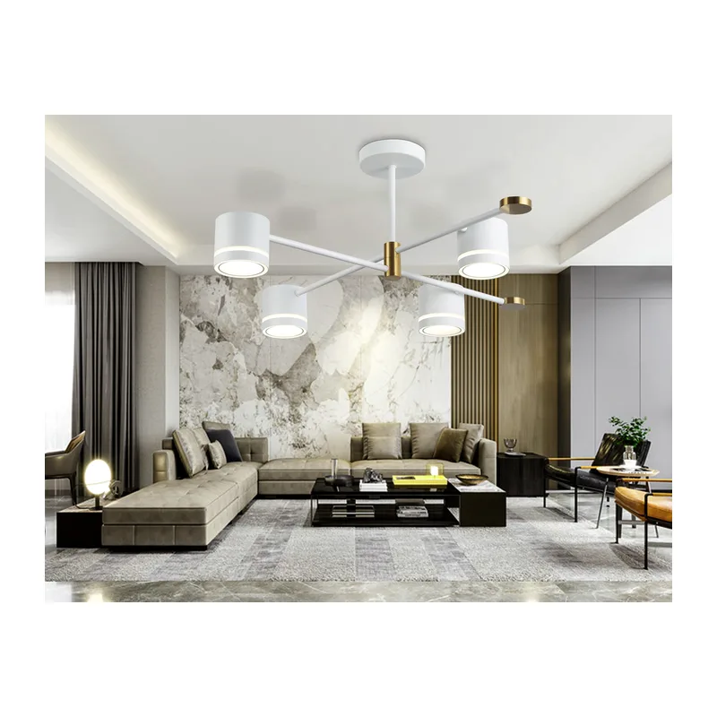 Потолочный светильник GX53*4 FL71527/4 WH/GD белый/золото GX53/4 700*700*290 Ambrella Light 5