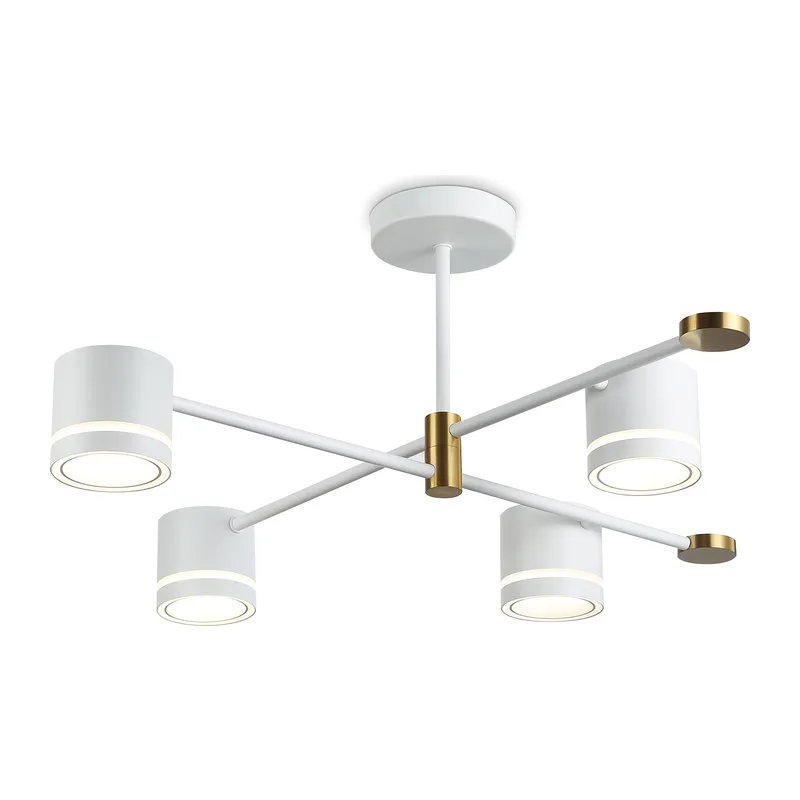 Потолочный светильник GX53*4 FL71527/4 WH/GD белый/золото GX53/4 700*700*290 Ambrella Light