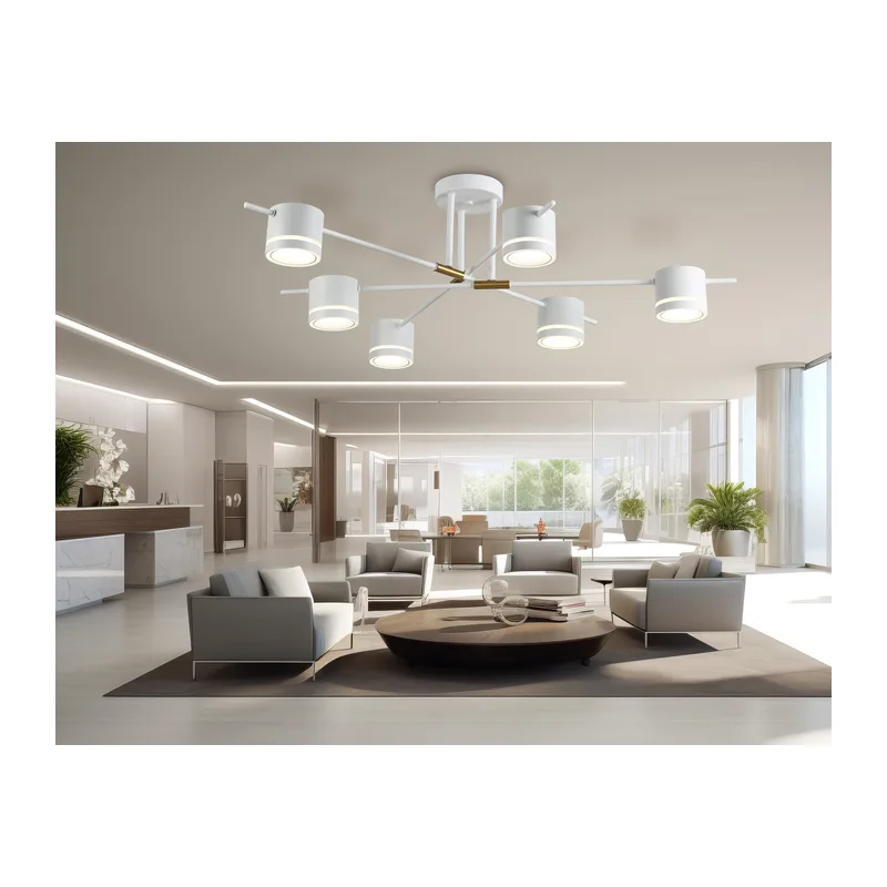 Потолочный светильник GX53*6 FL71529/6 WH/GD белый/золото GX53/6 785*767*260 Ambrella Light 5