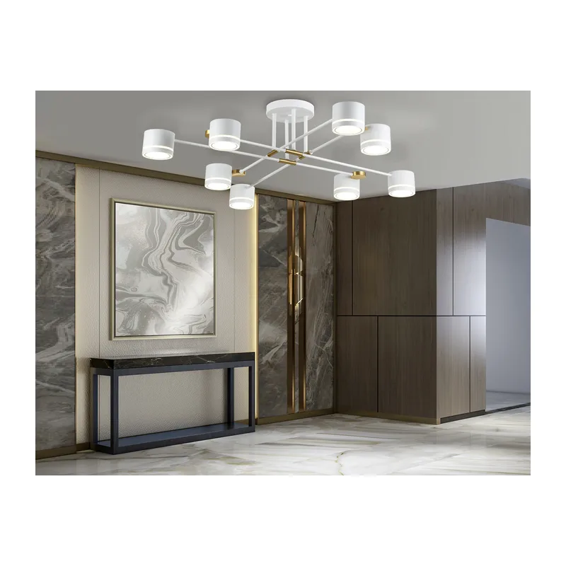Потолочный светильник GX53*8 FL71531/8 WH/GD белый/золото GX53/8 932*932*260 Ambrella Light 5